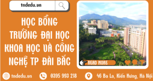 ĐẠI HỌC KHCN TP ĐÀI BẮC