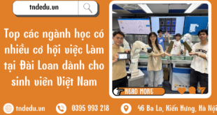 TOP CÁC NGÀNH HỌC VÓ NHIỀU CƠ HỘI VIỆC LÀM TẠI ĐÀI LOAN
