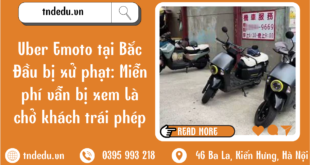 Uber Emoto tại Bắc Đầu bị sử phạt