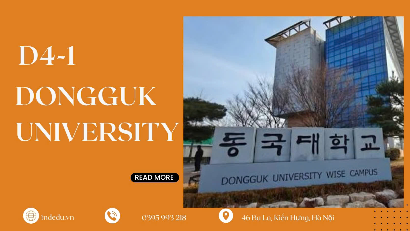 DONGGUK ĐẠI HỌC DONGGUK-DU HỌC HÀN QUỐC