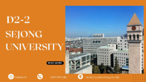 ĐẠI HỌC SEJONG D2-2 - DU HỌC HÀN QUỐC