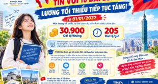 tin vui đài loan- lương tối thiểu tiếp tục tăng